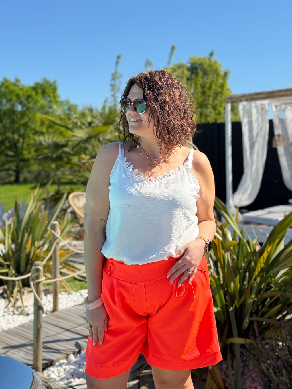 Short orange fluo