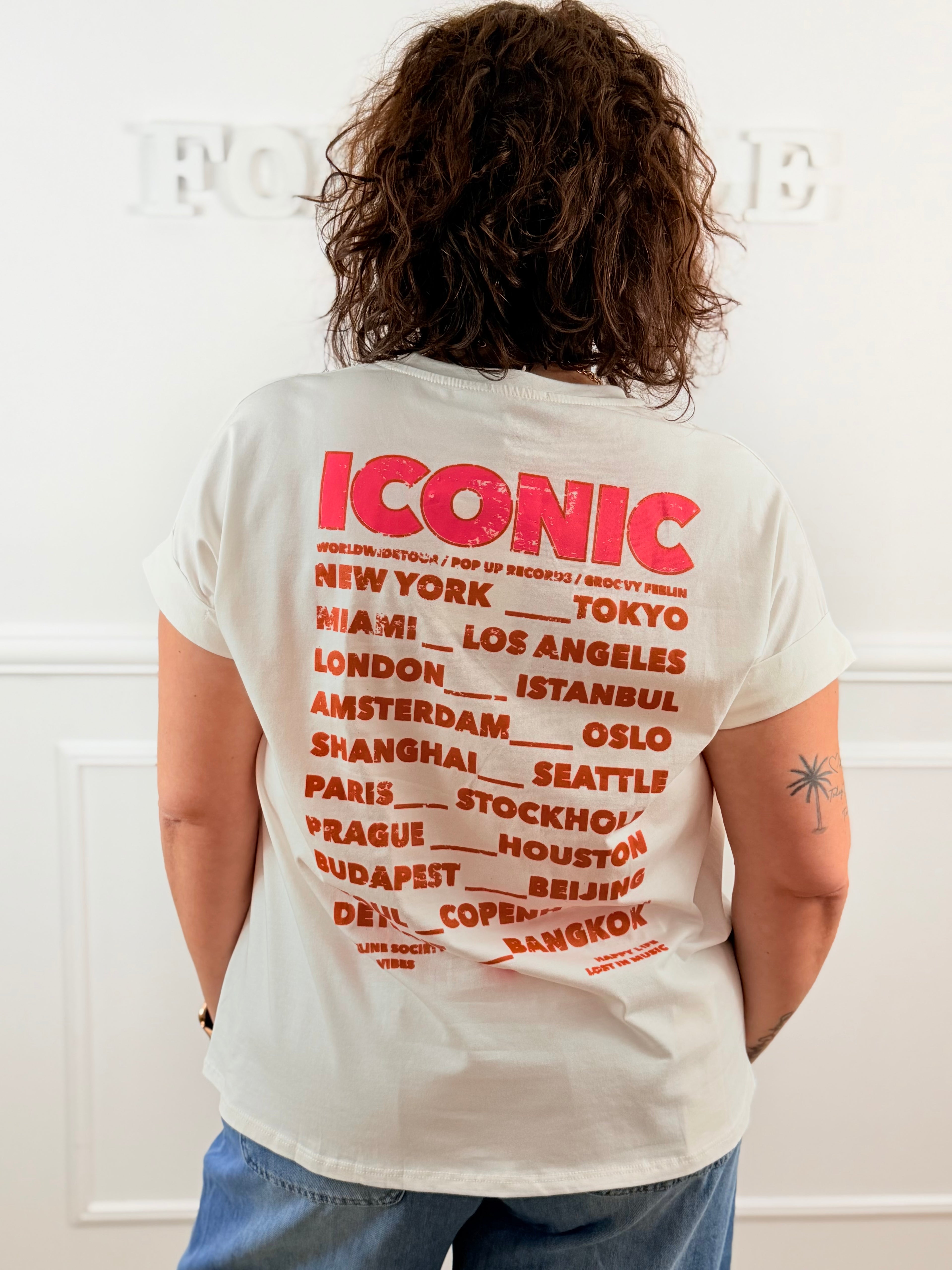 T-shirt Iconic blanc