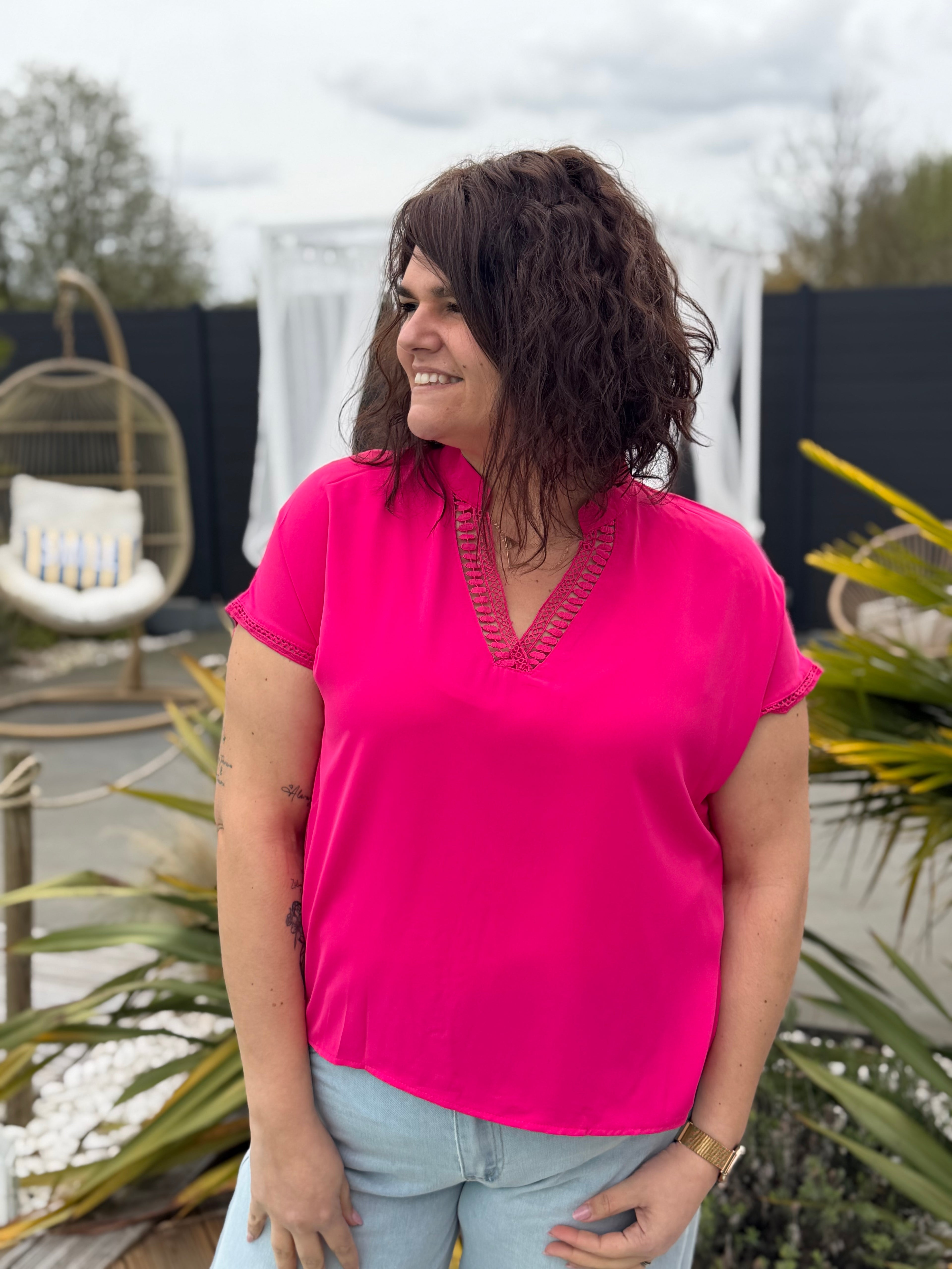 La blouse Larina fushia