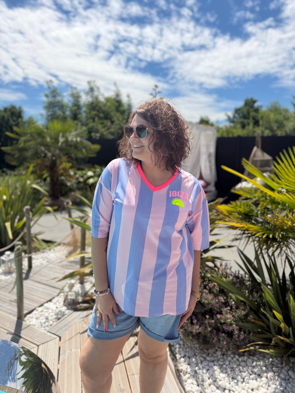 T-shirt Ibiza mauve