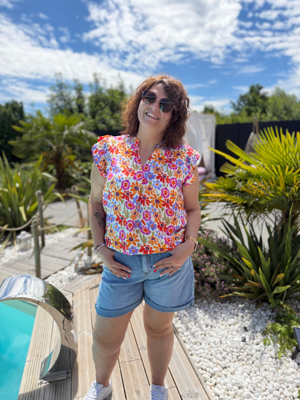 Short en jeans