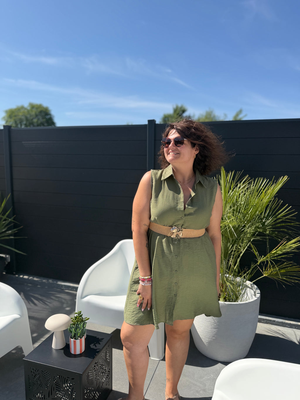 La robe Amalia kaki