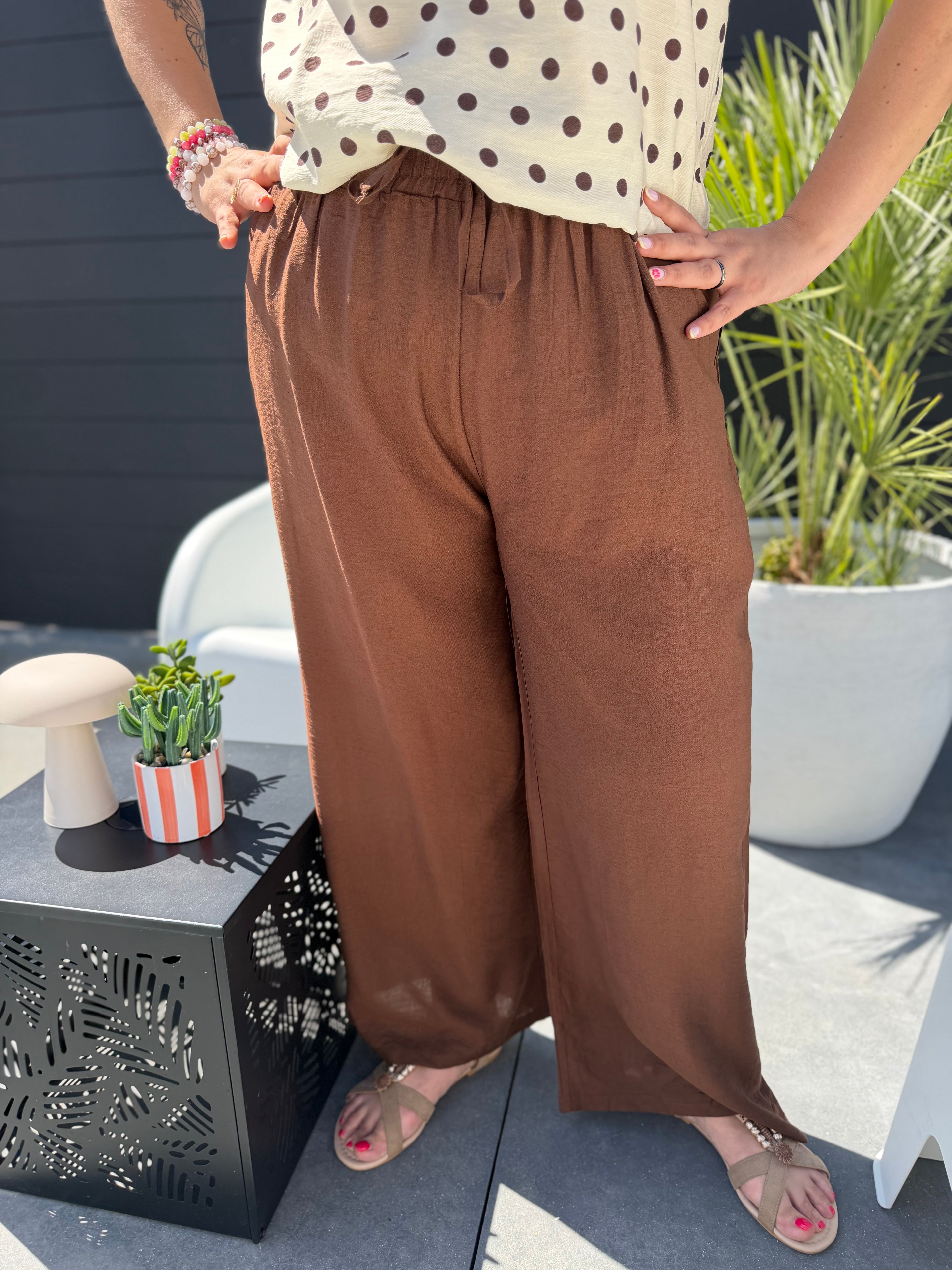Pantalon Soline marron