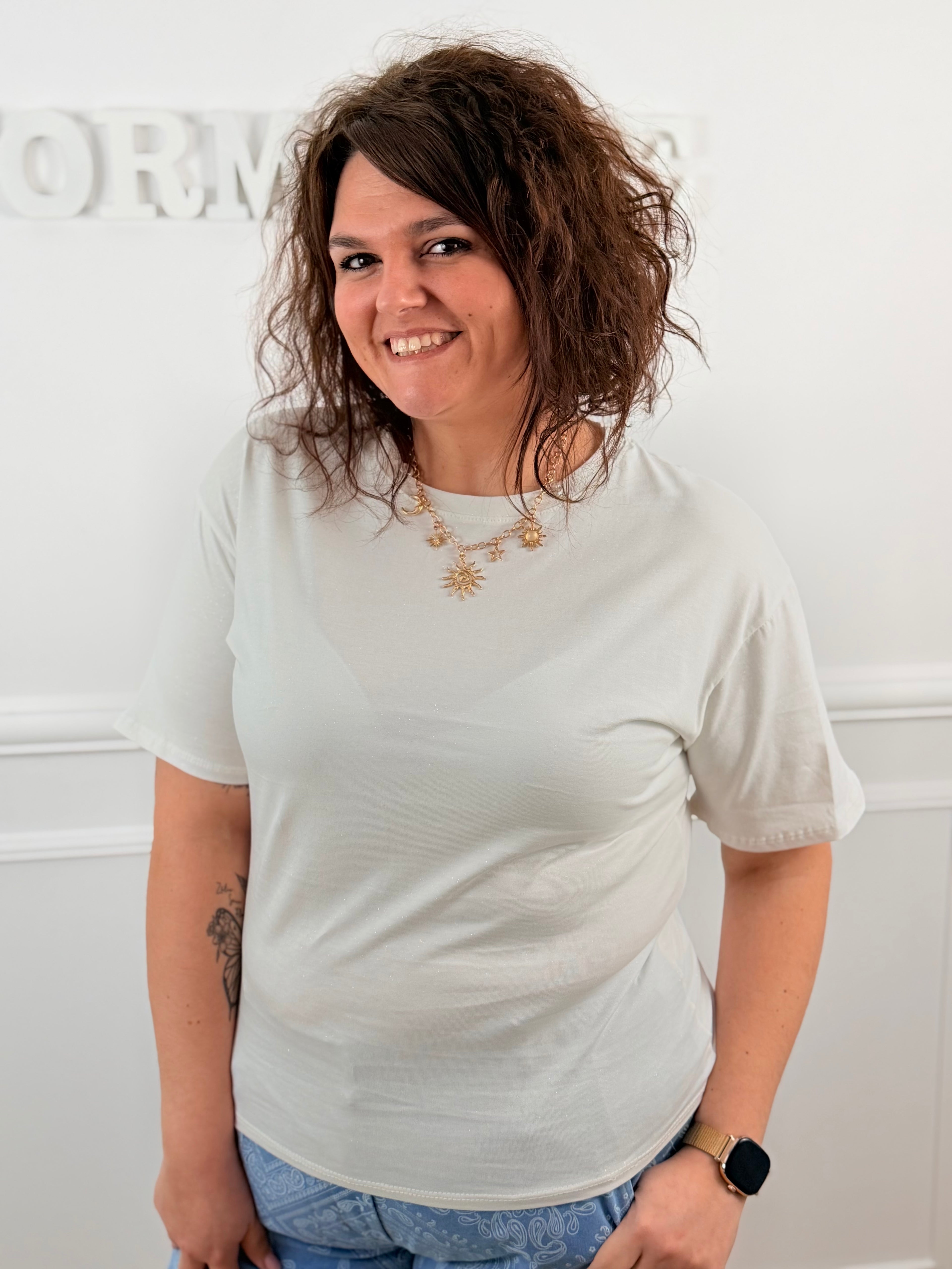 T-shirt Amalia blanc