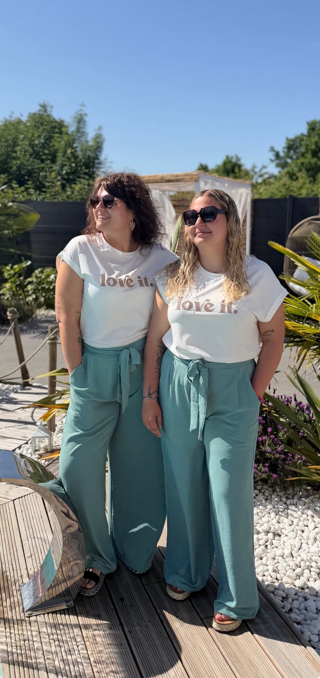 Pantalon fluide Tina bleu
