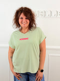 T-shirt Iconic vert d’eau