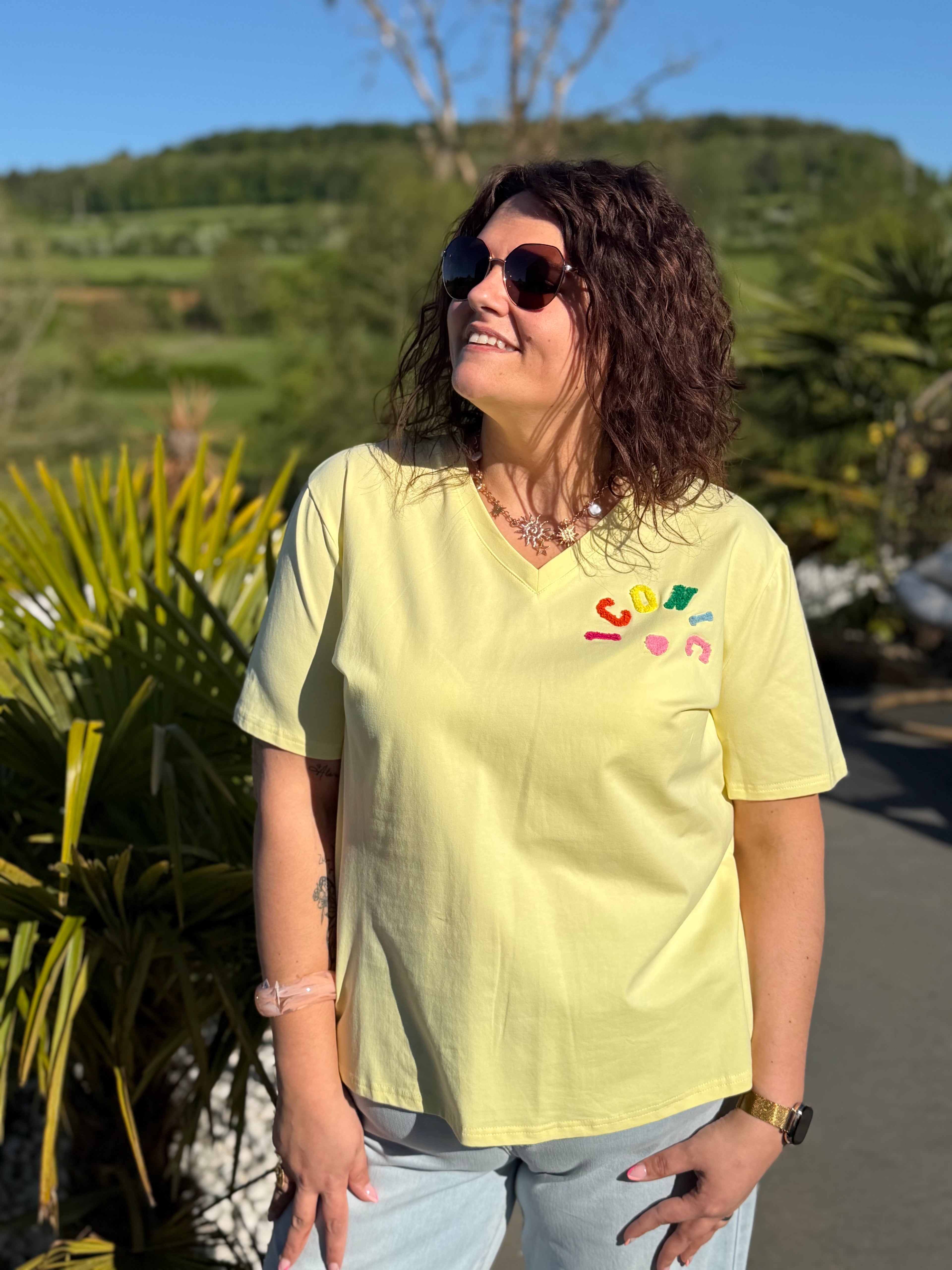 T-shirt Iconic jaune