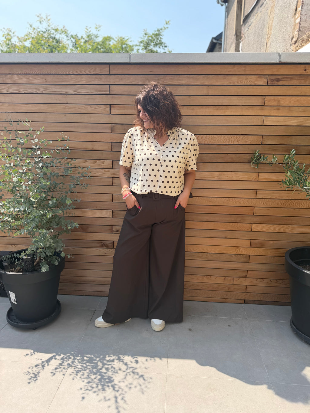 Pantalon Soléna marron