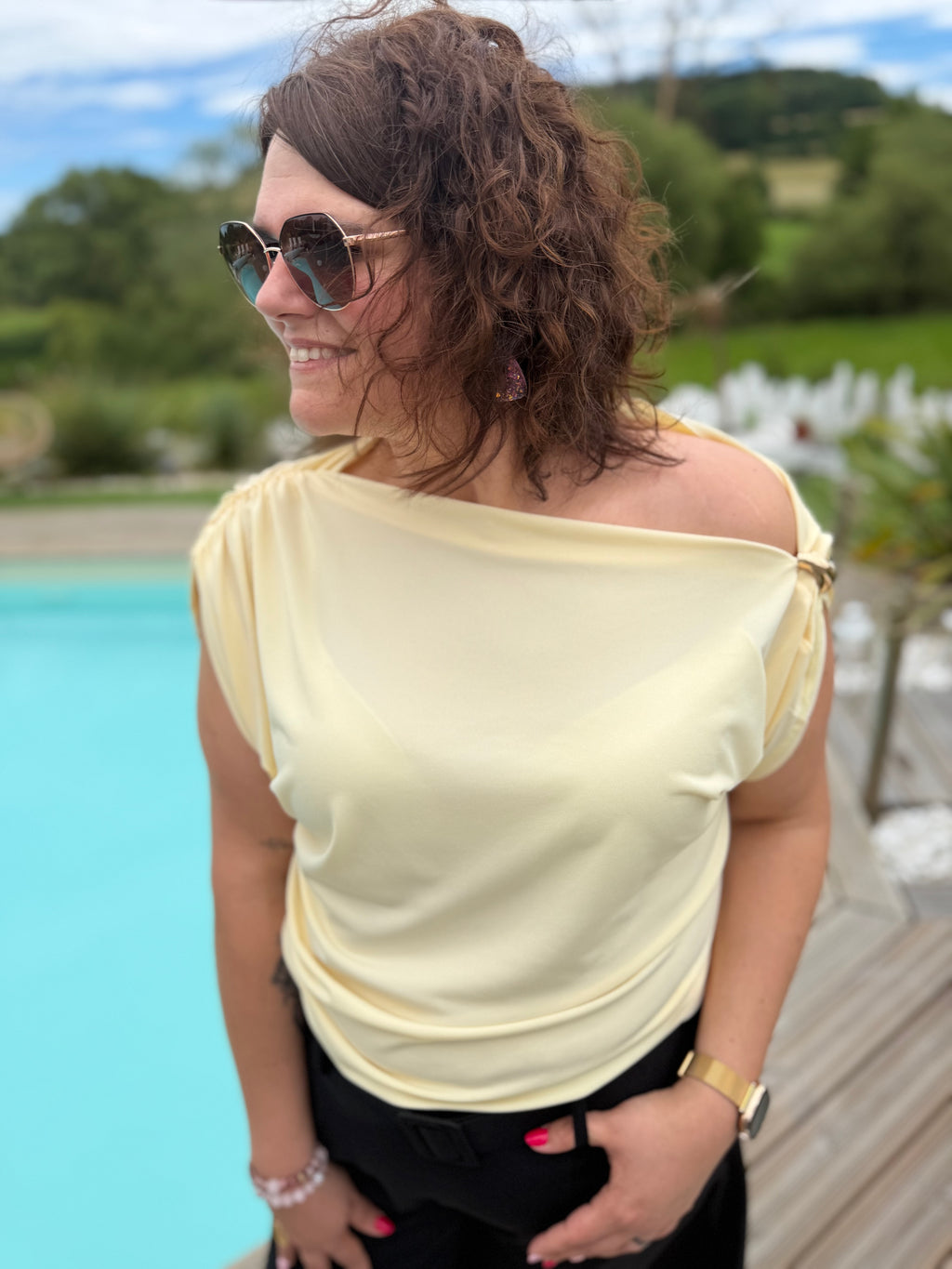Blouse Romane jaune