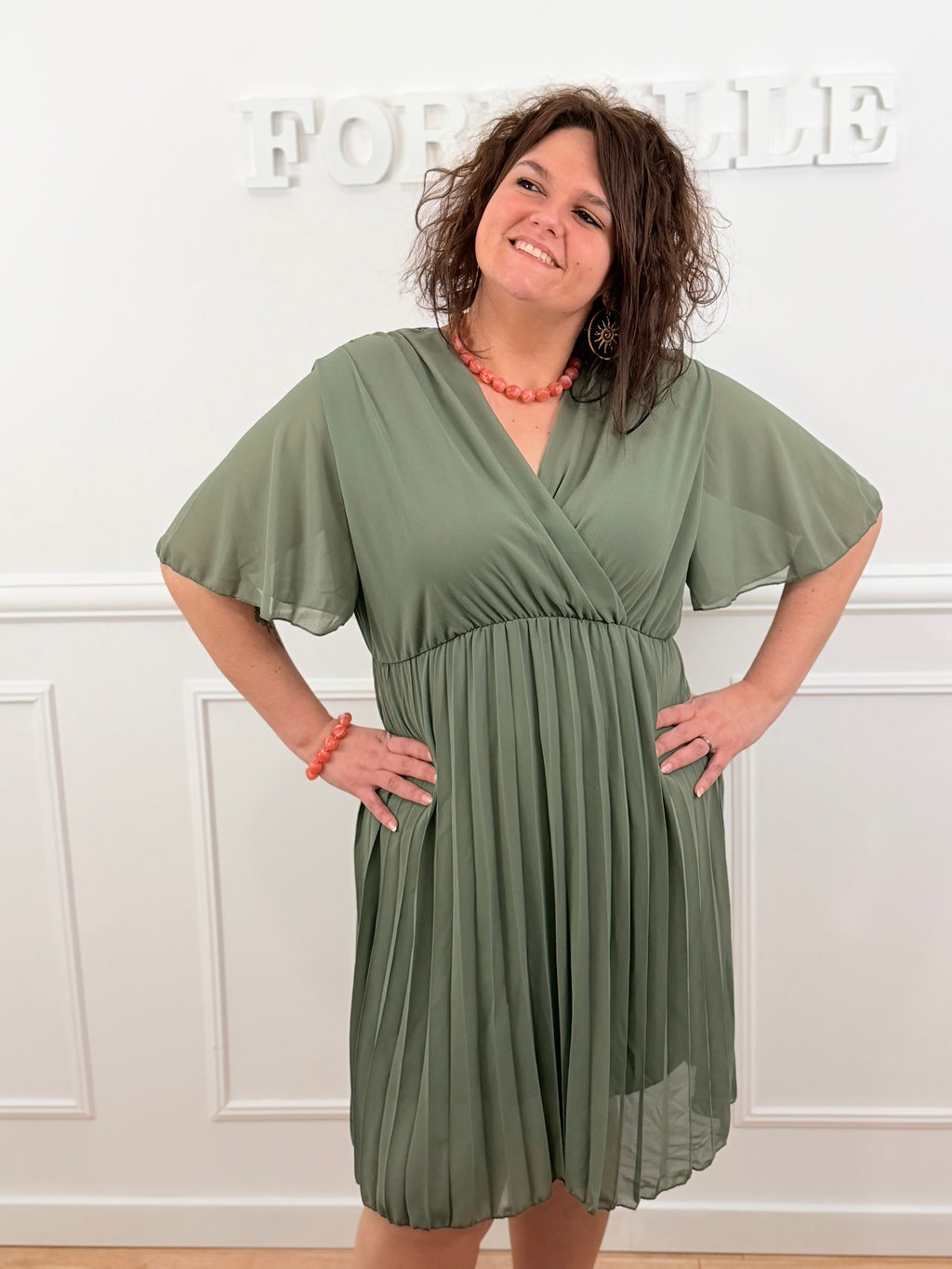 Robe Séréna kaki