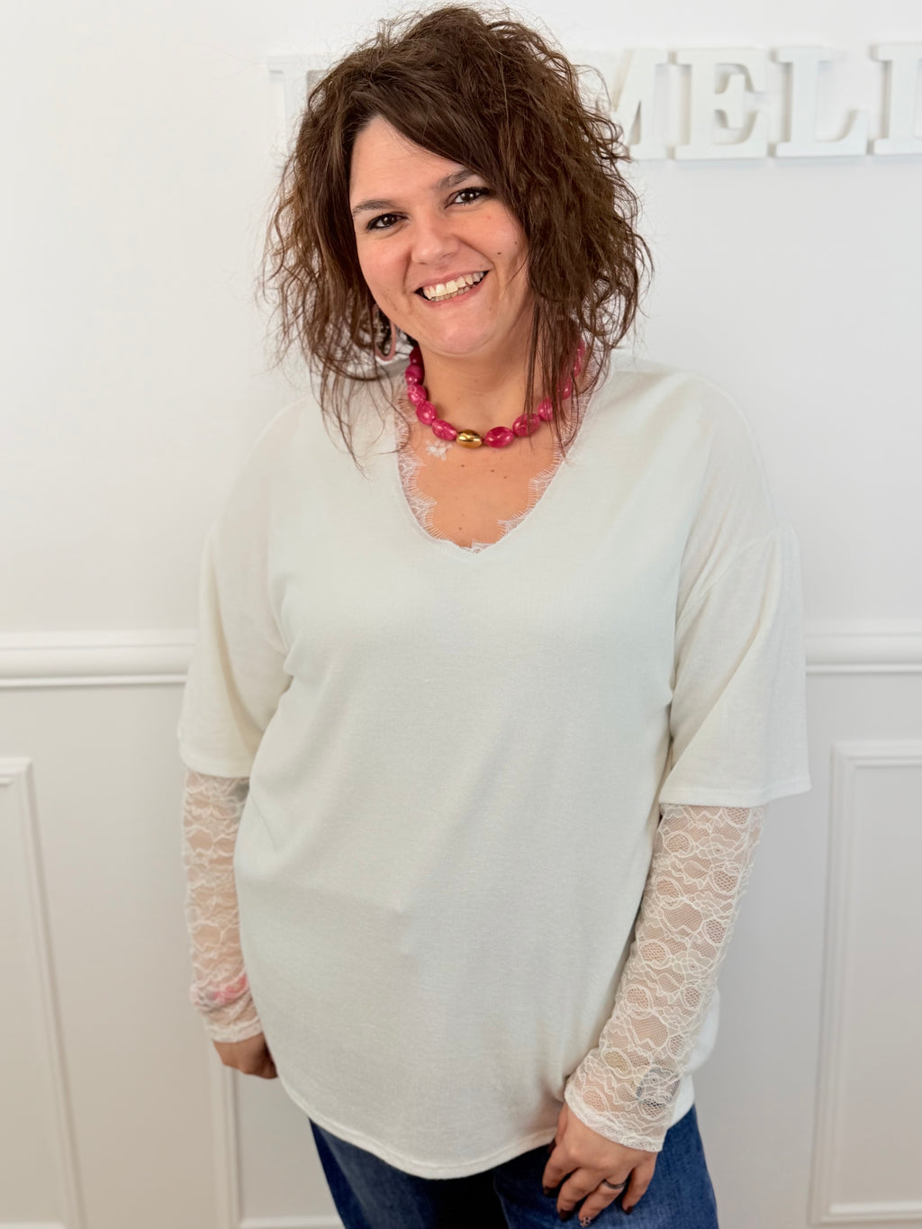 🌸 Pull Harmonie blanc