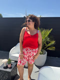Top Zélia rouge