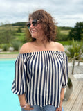 Blouse Noémie bleu marine