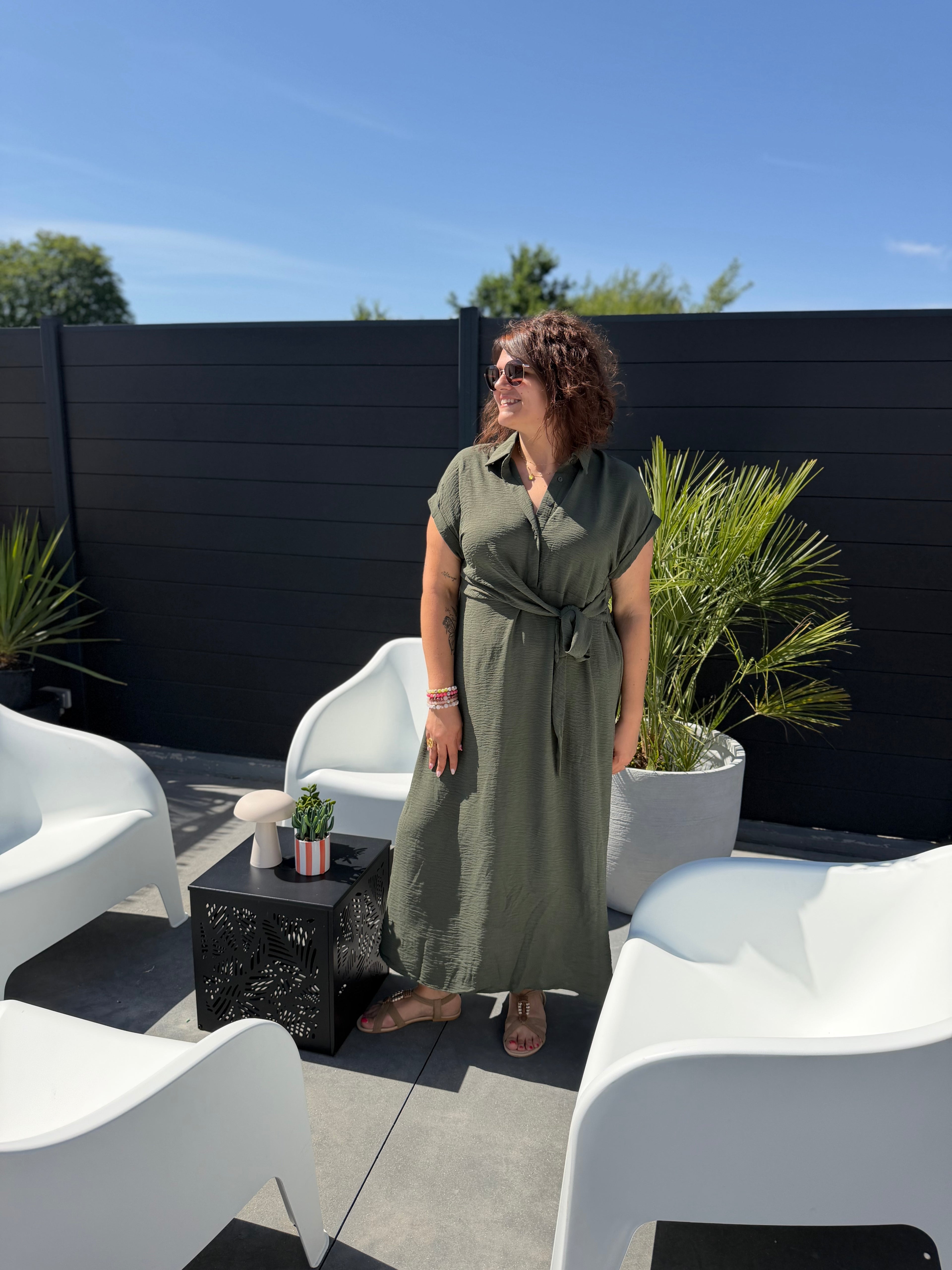La robe Adèle kaki