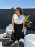 Jupe plissée Alba noir