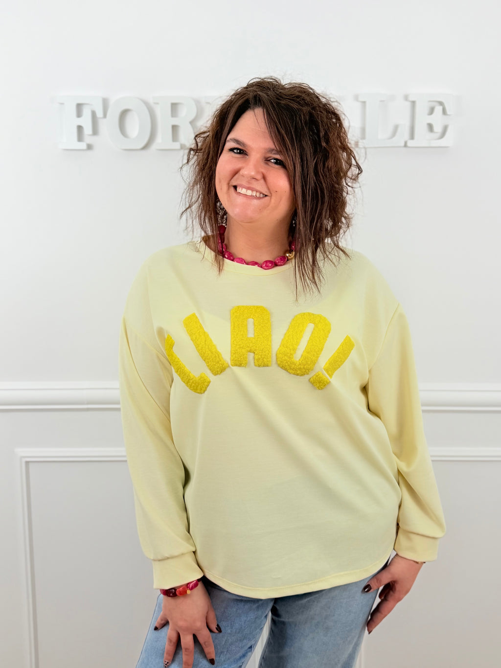 Sweat Ciao jaune