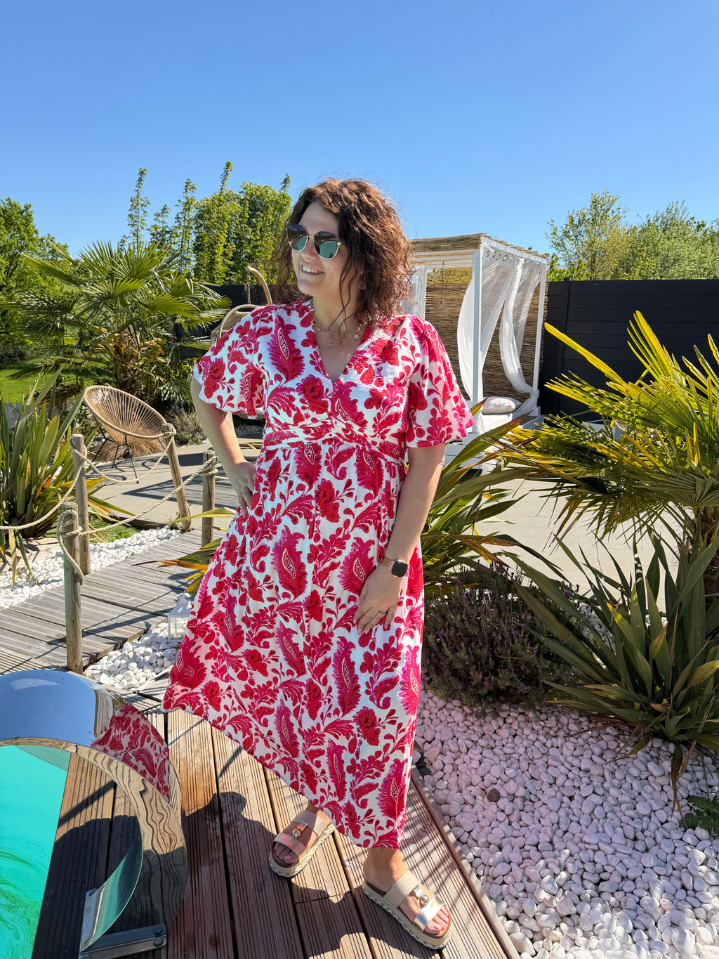 Robe Ysaline fushia