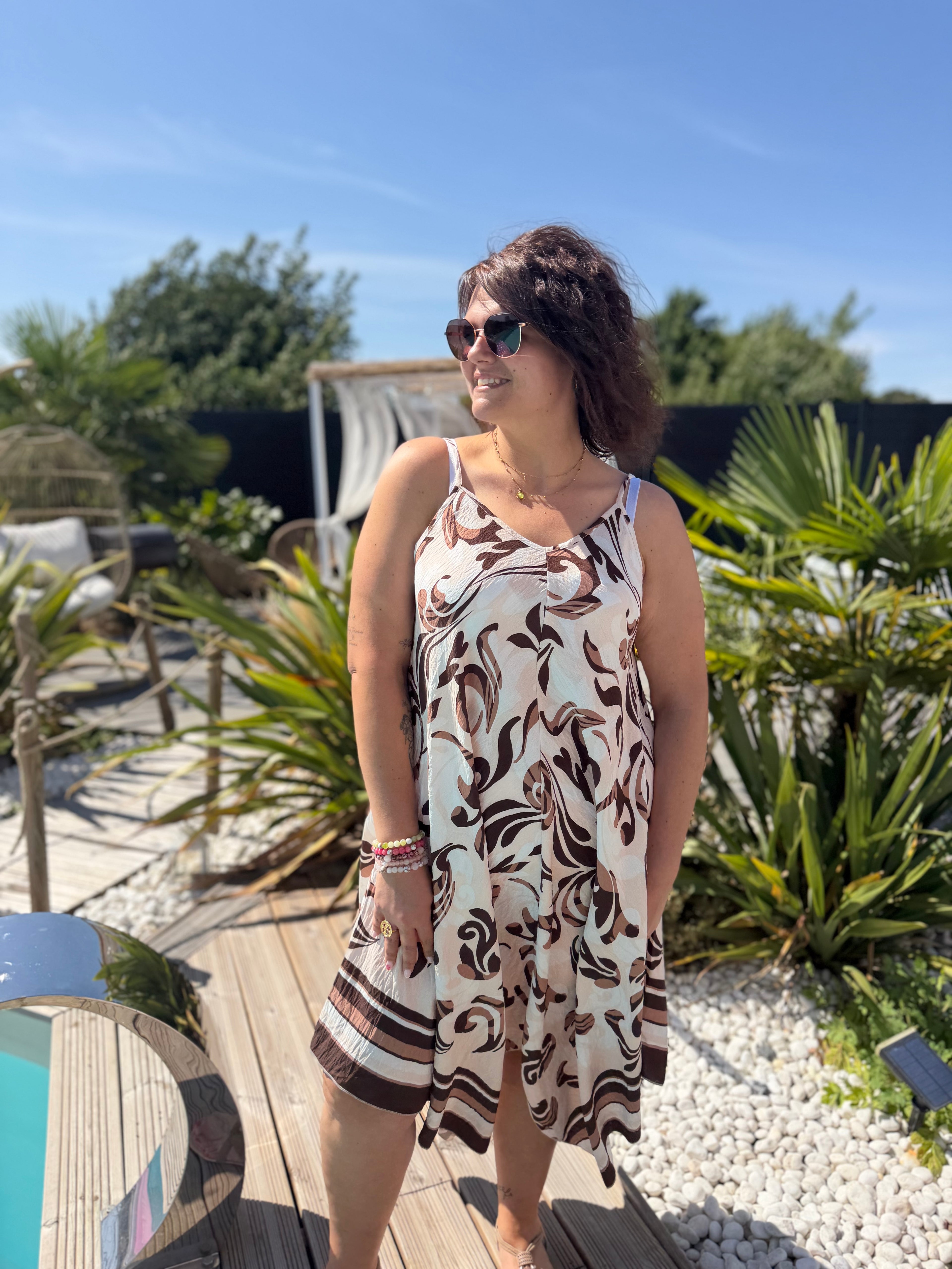 Robe Zélie marron