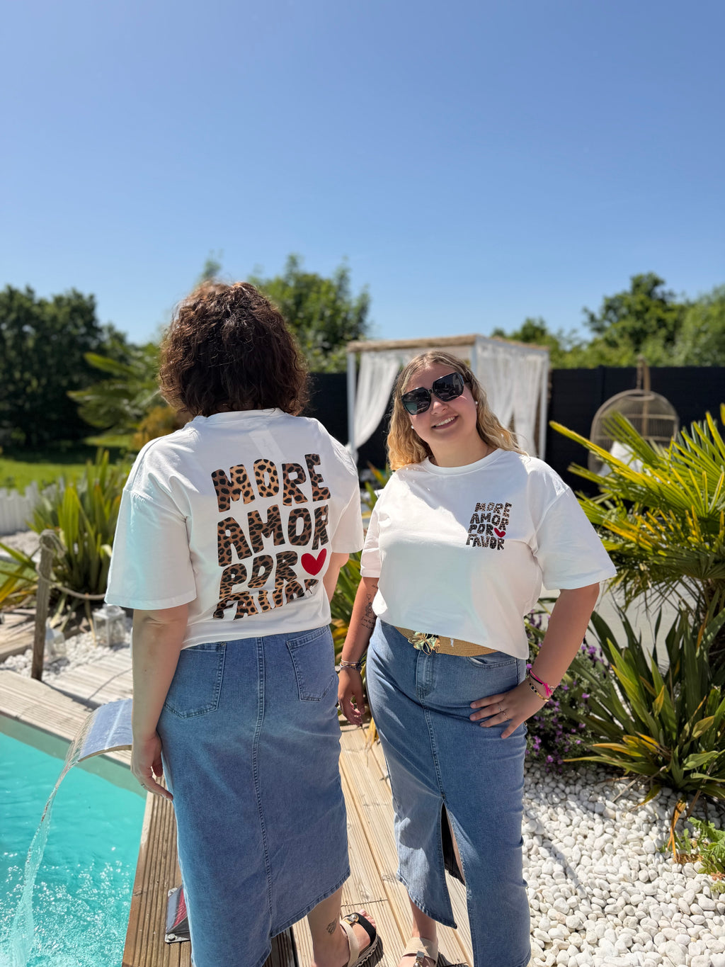 T-shirt Amore léopard
