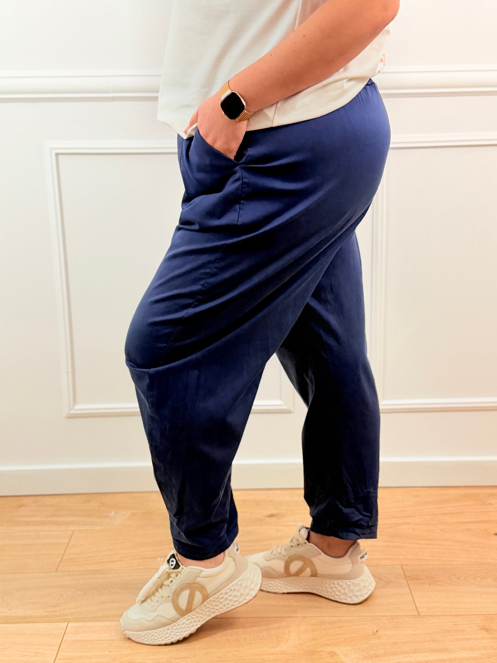 Pantalon Gina bleu marine