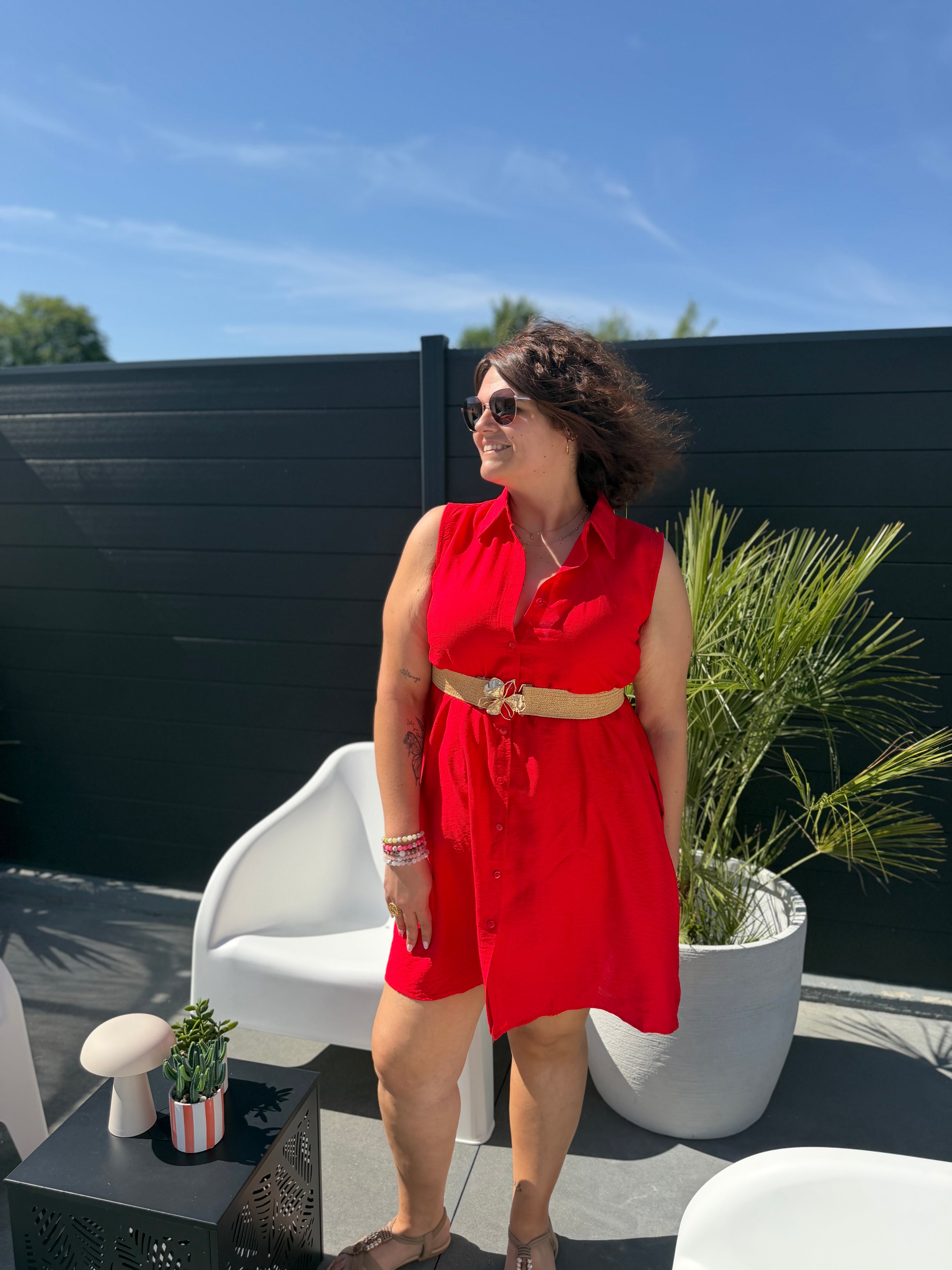 La robe Amalia rouge