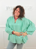 Blouse Naia vert d’eau