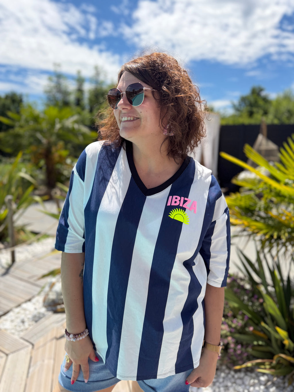 T-shirt Ibiza bleu
