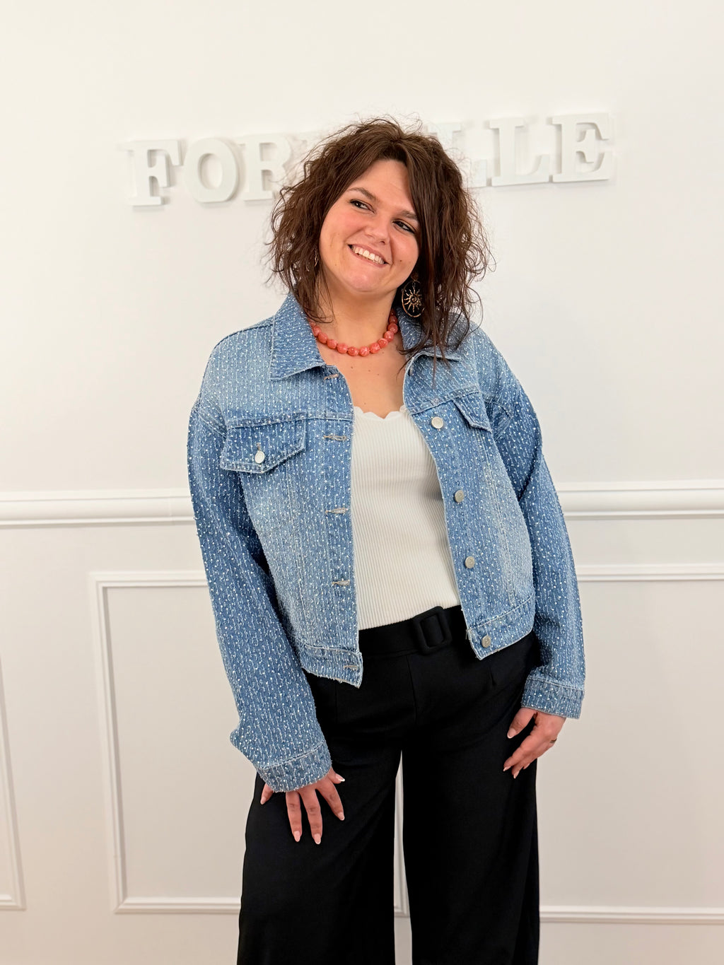 Veste en jeans Elora