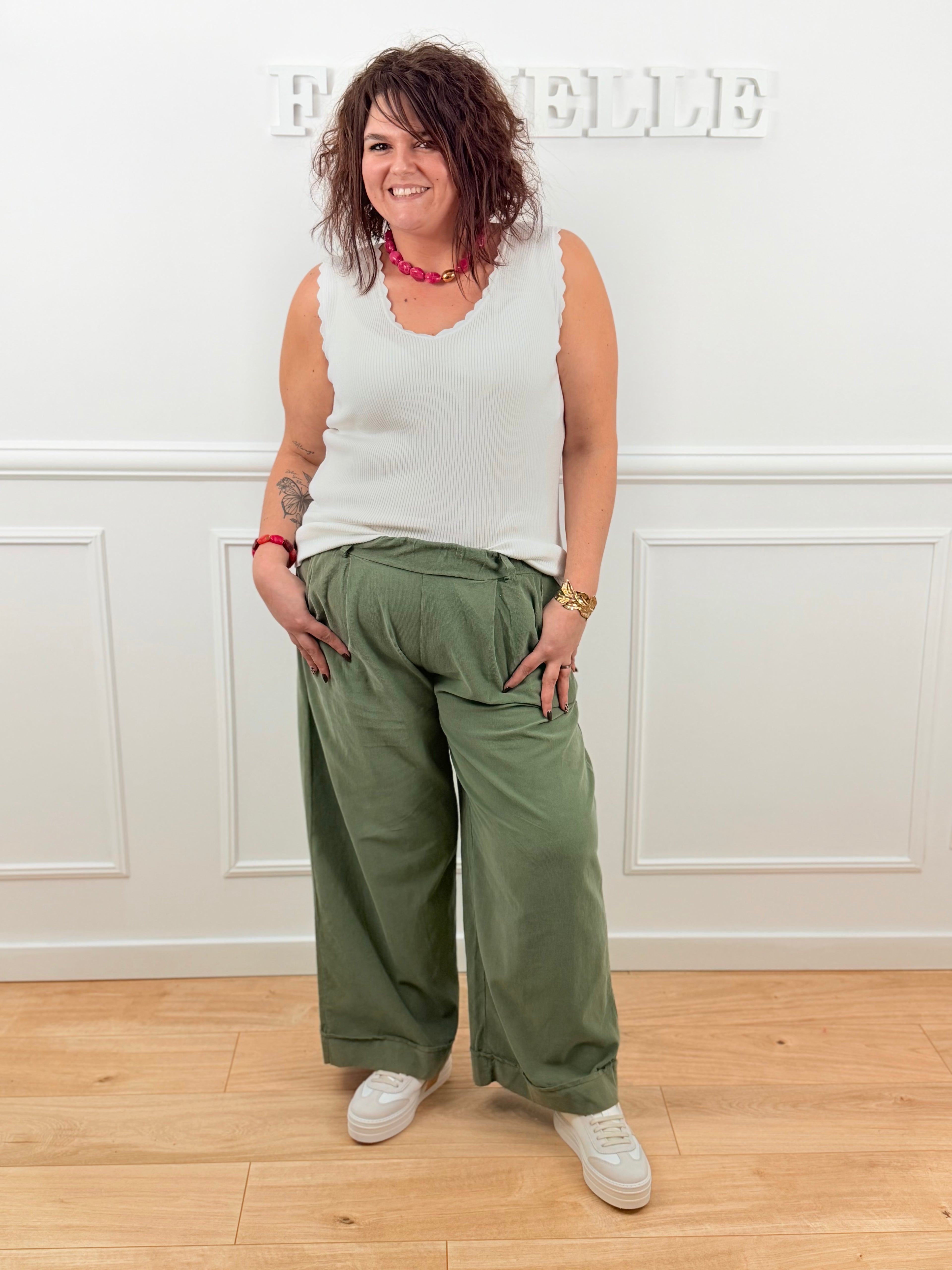 🌿 Pantalon Paloma – Vert
