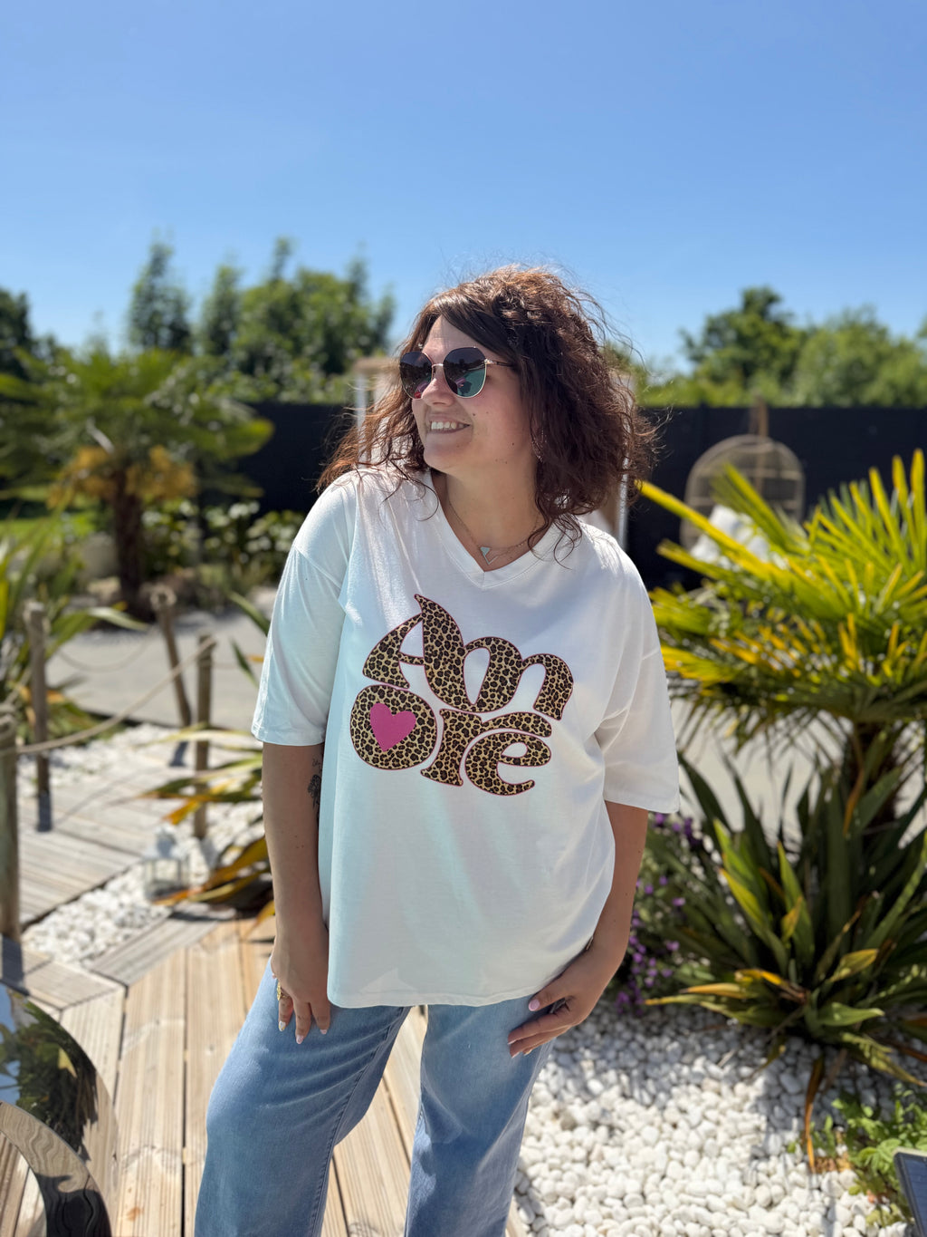 T-shirt Amore Léopard
