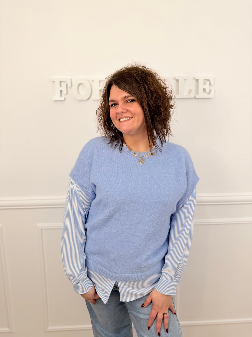 Pull Sofia bleu