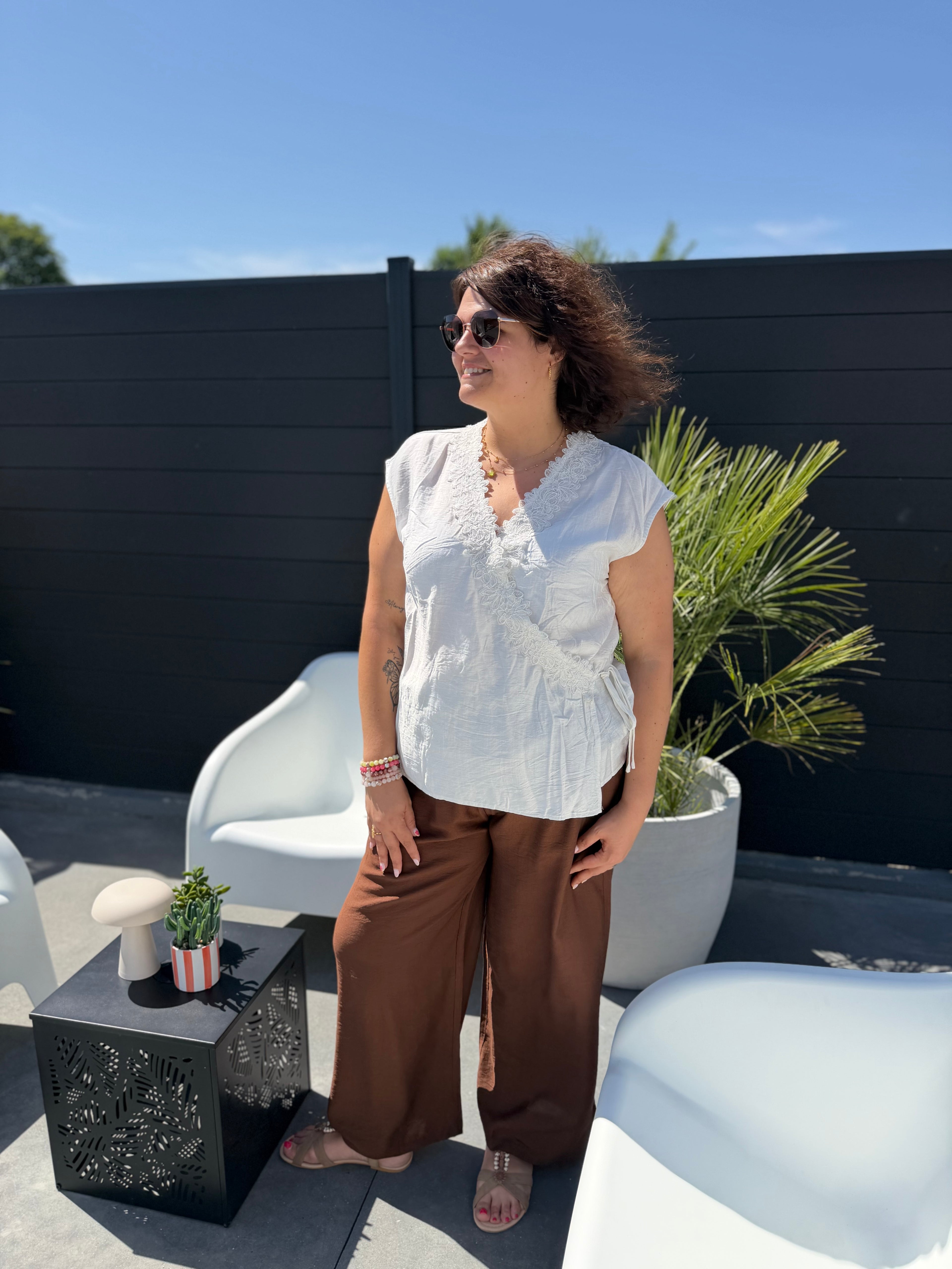Blouse Cloé blanche