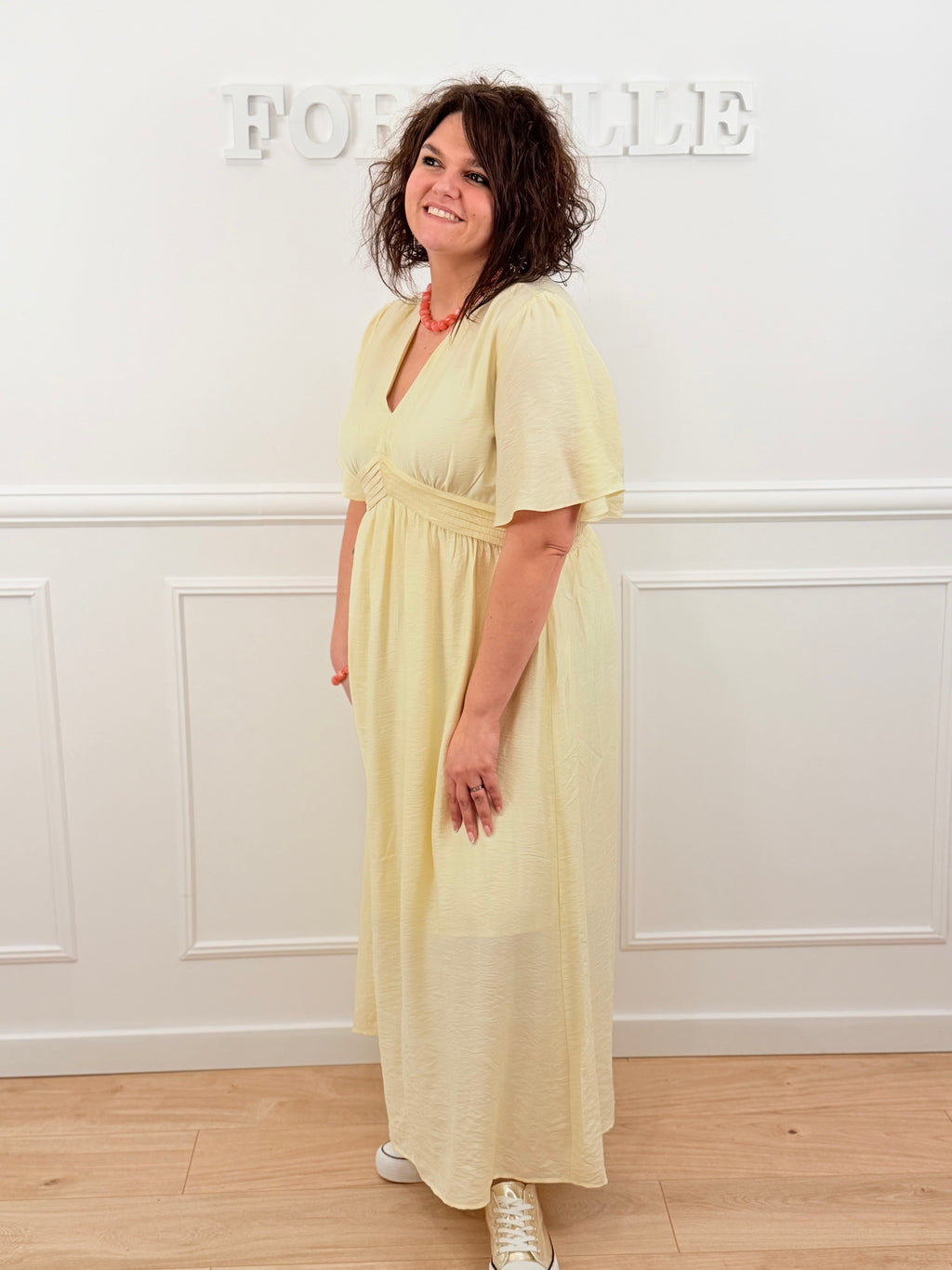 Robe Maelys jaune