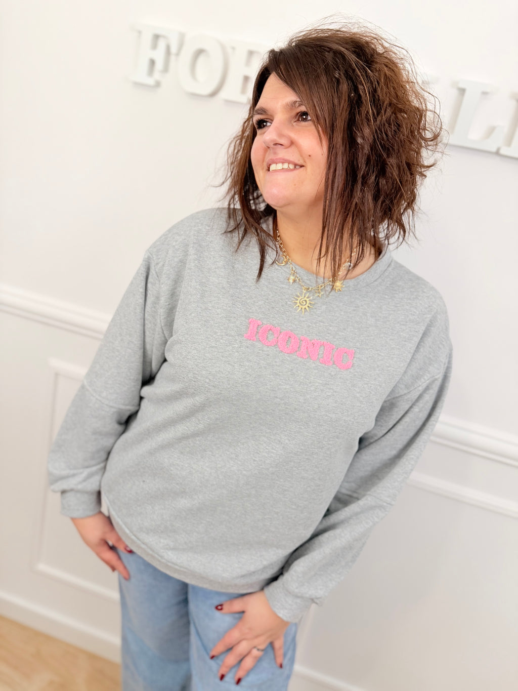 Pull Iconic gris