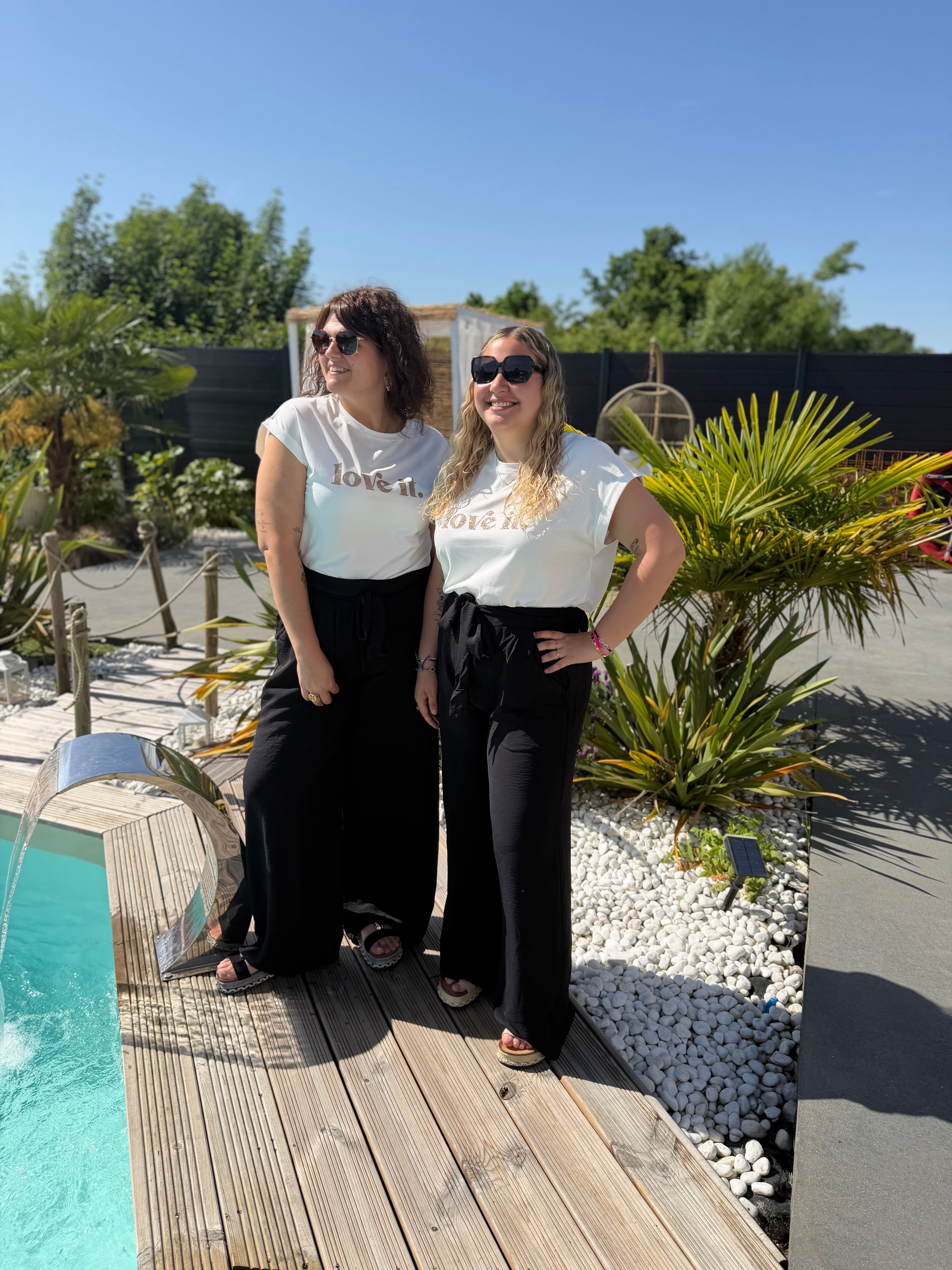 Pantalon fluide noir Tina