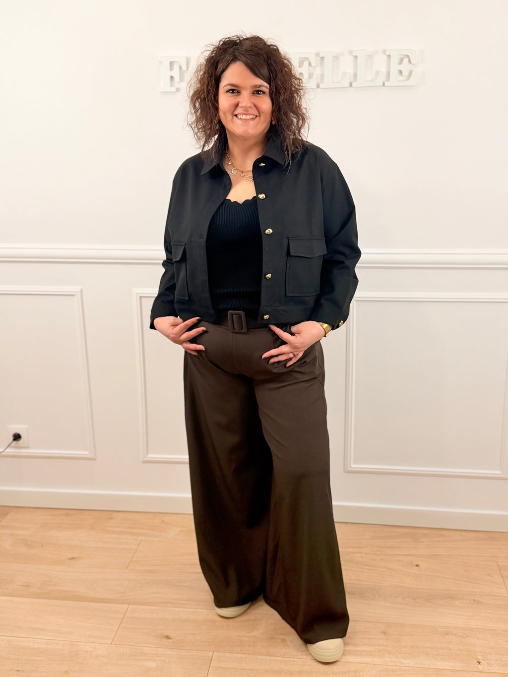 Le pantalon Emy marron