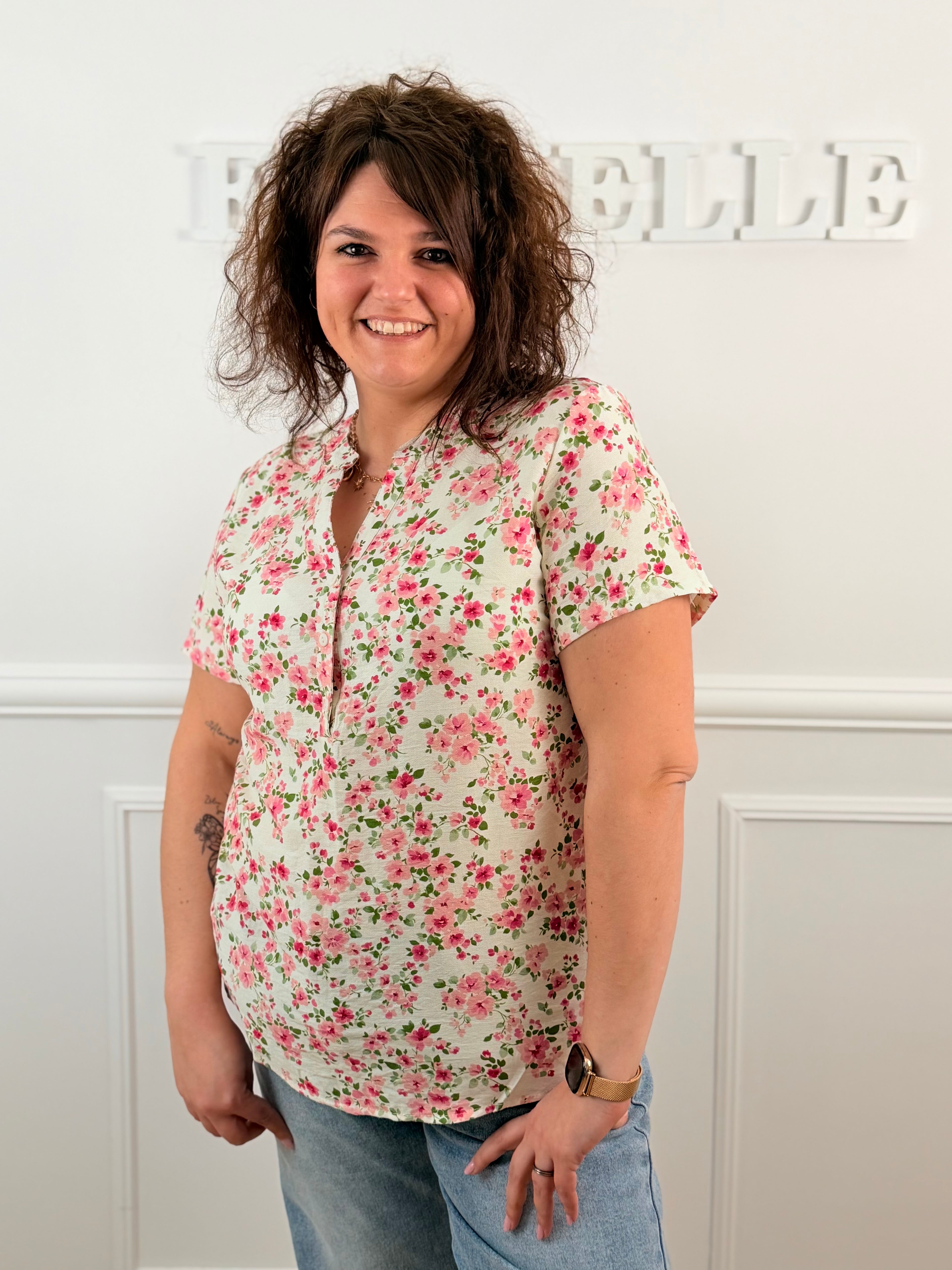 Blouse Céline rose