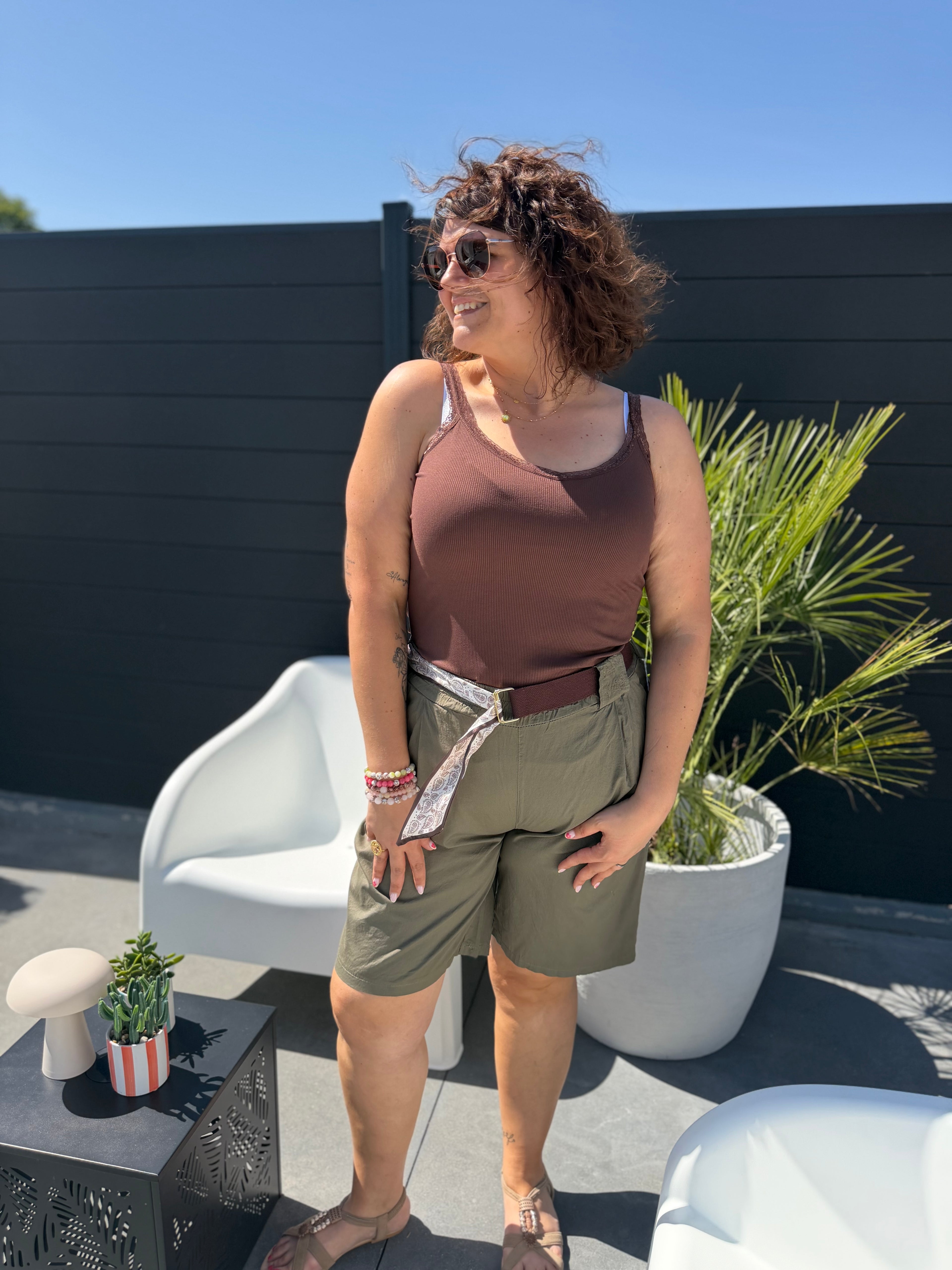Top Polie marron