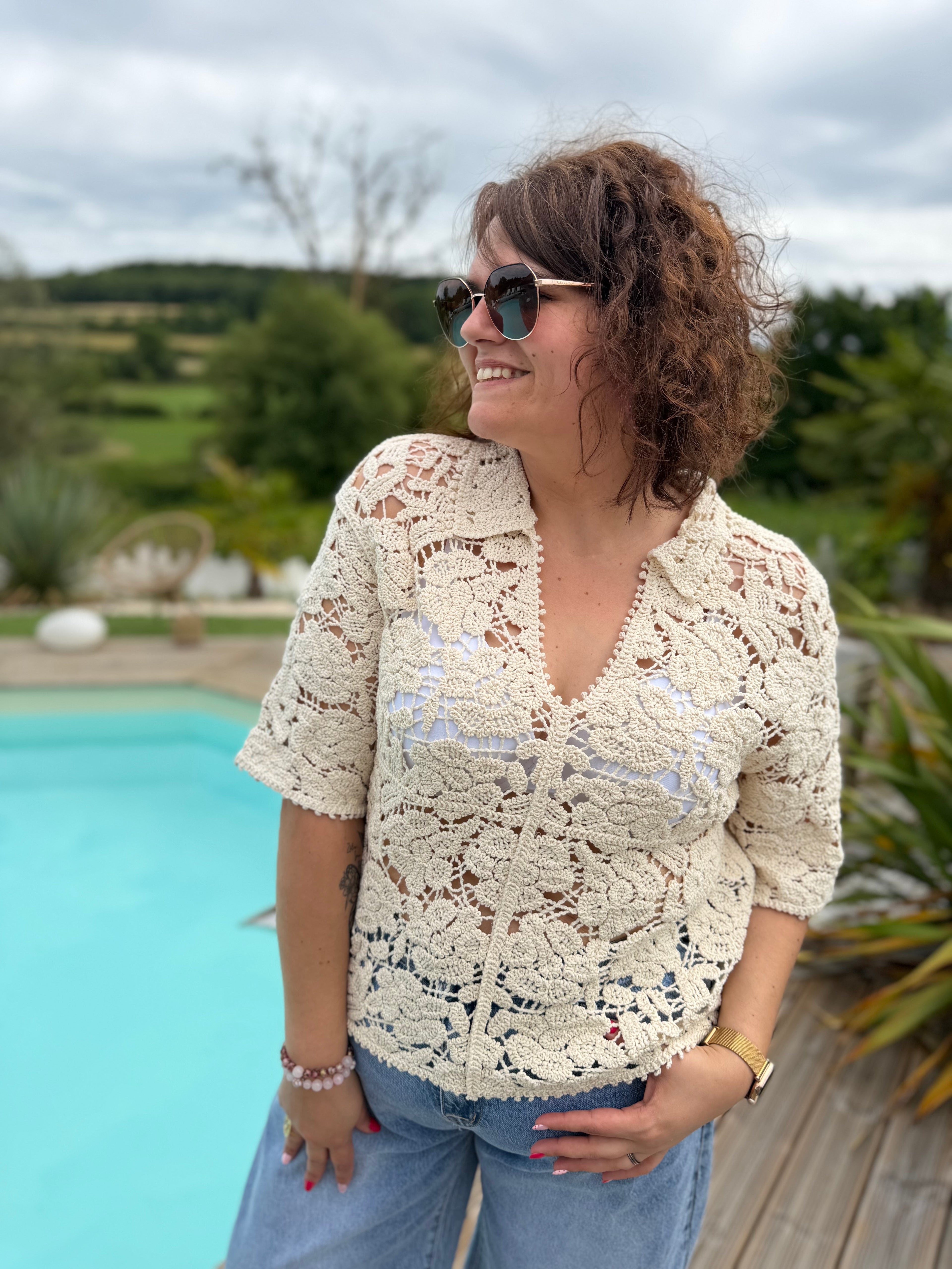 Haut macramé