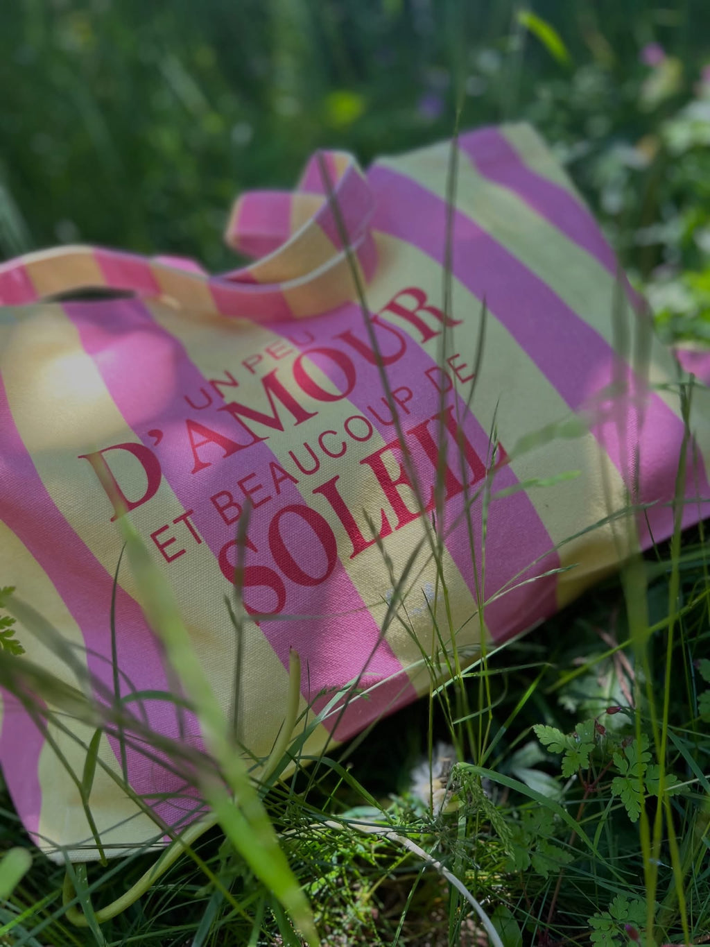 Le sac un peu d’amour et beaucoup de soleil rose & jaune