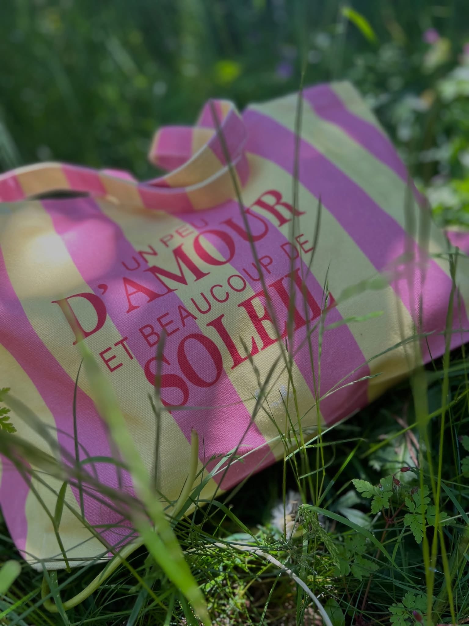 Le sac un peu d’amour et beaucoup de soleil rose & jaune