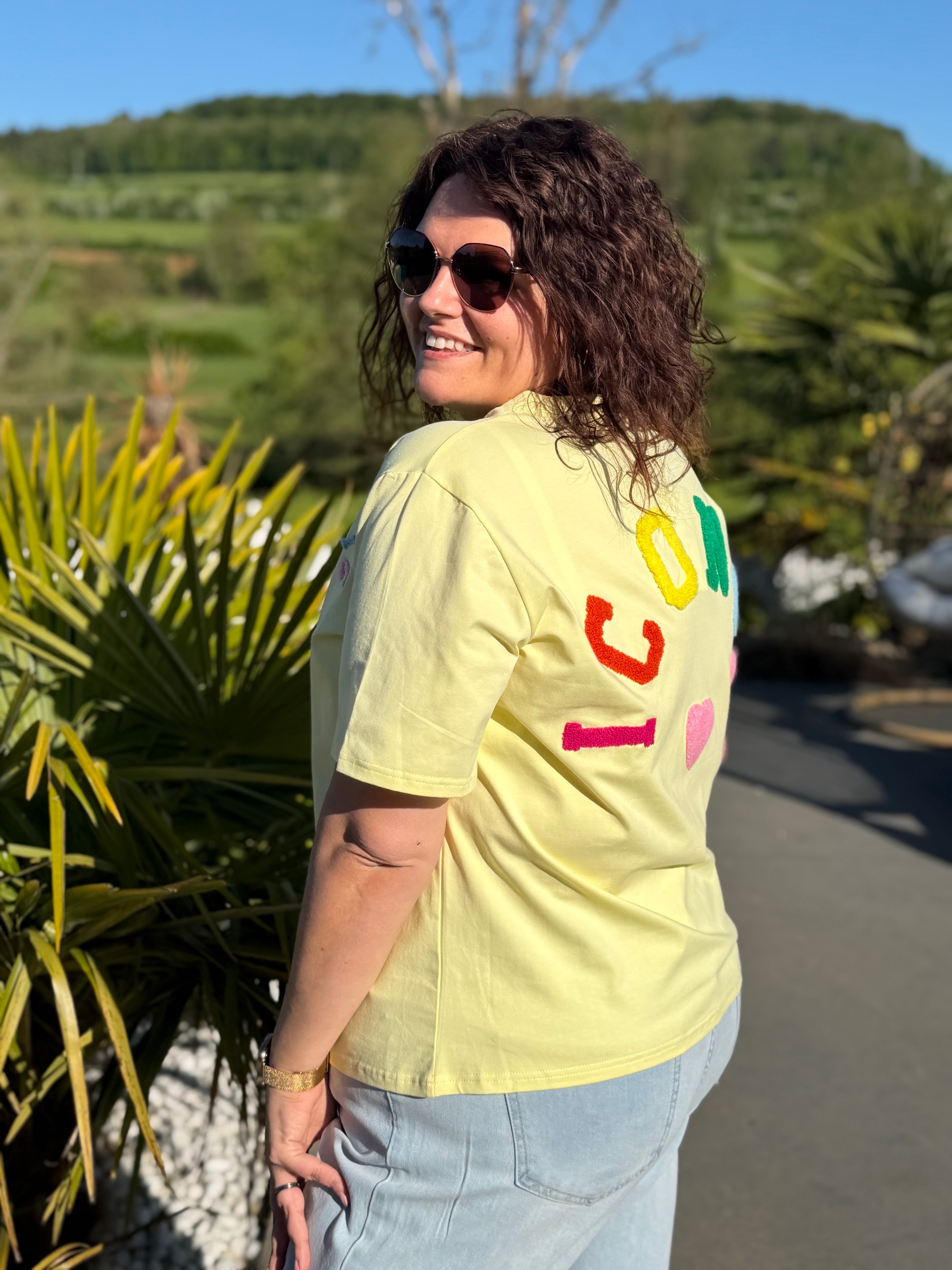 T-shirt Iconic jaune