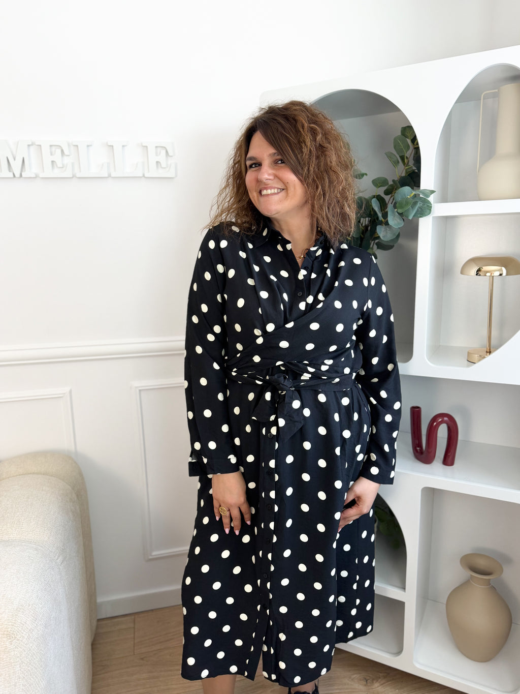 Robe petits pois