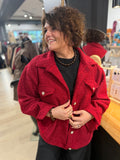 Veste Mila rouge cerise