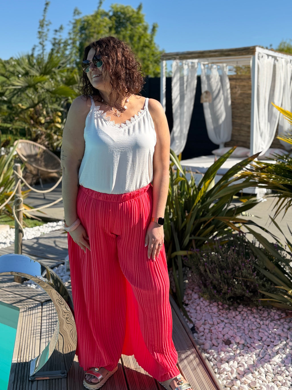 Pantalon plissé