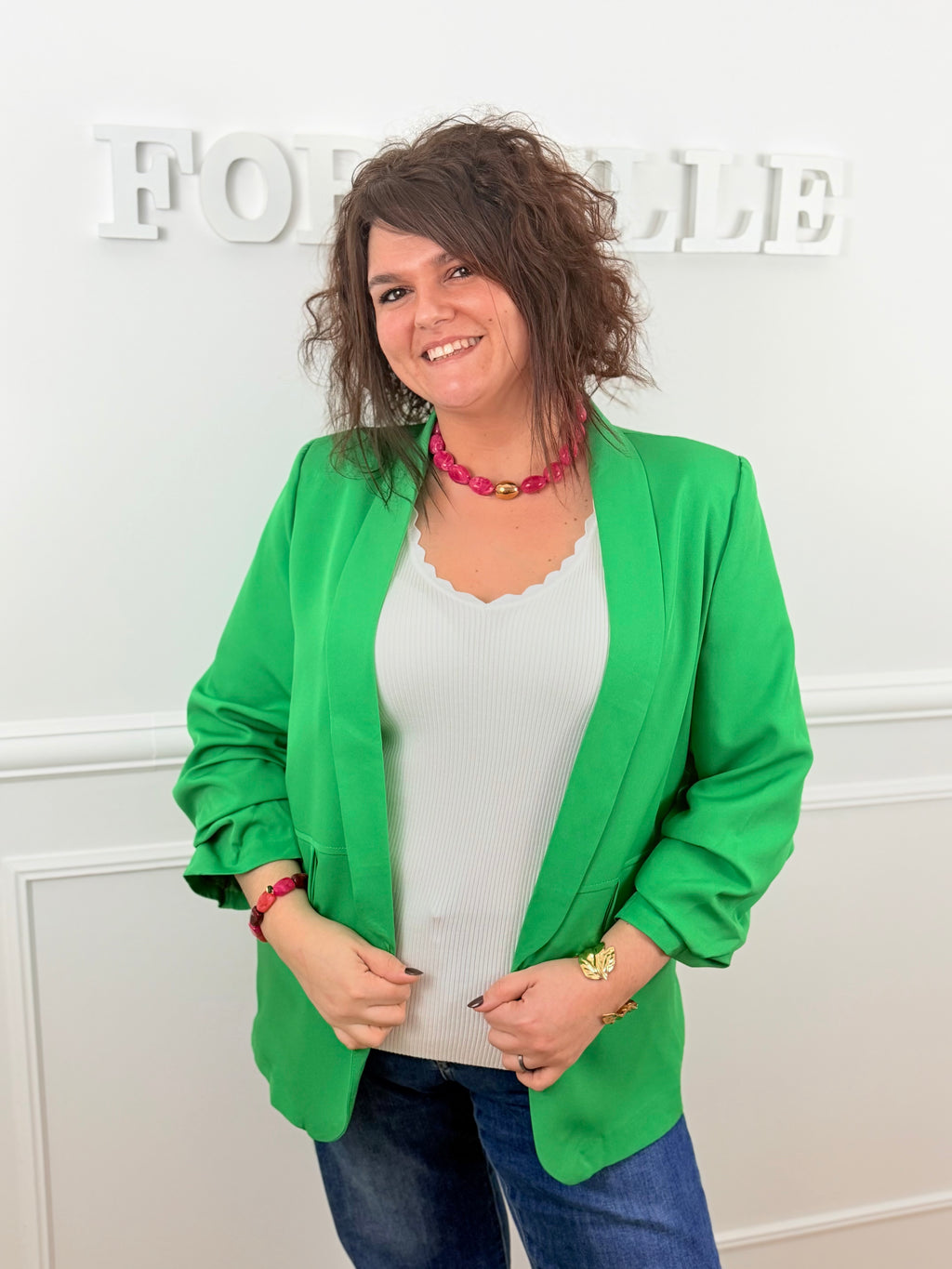 Le blazer Soléa vert