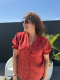 Blouse Jade terracotta
