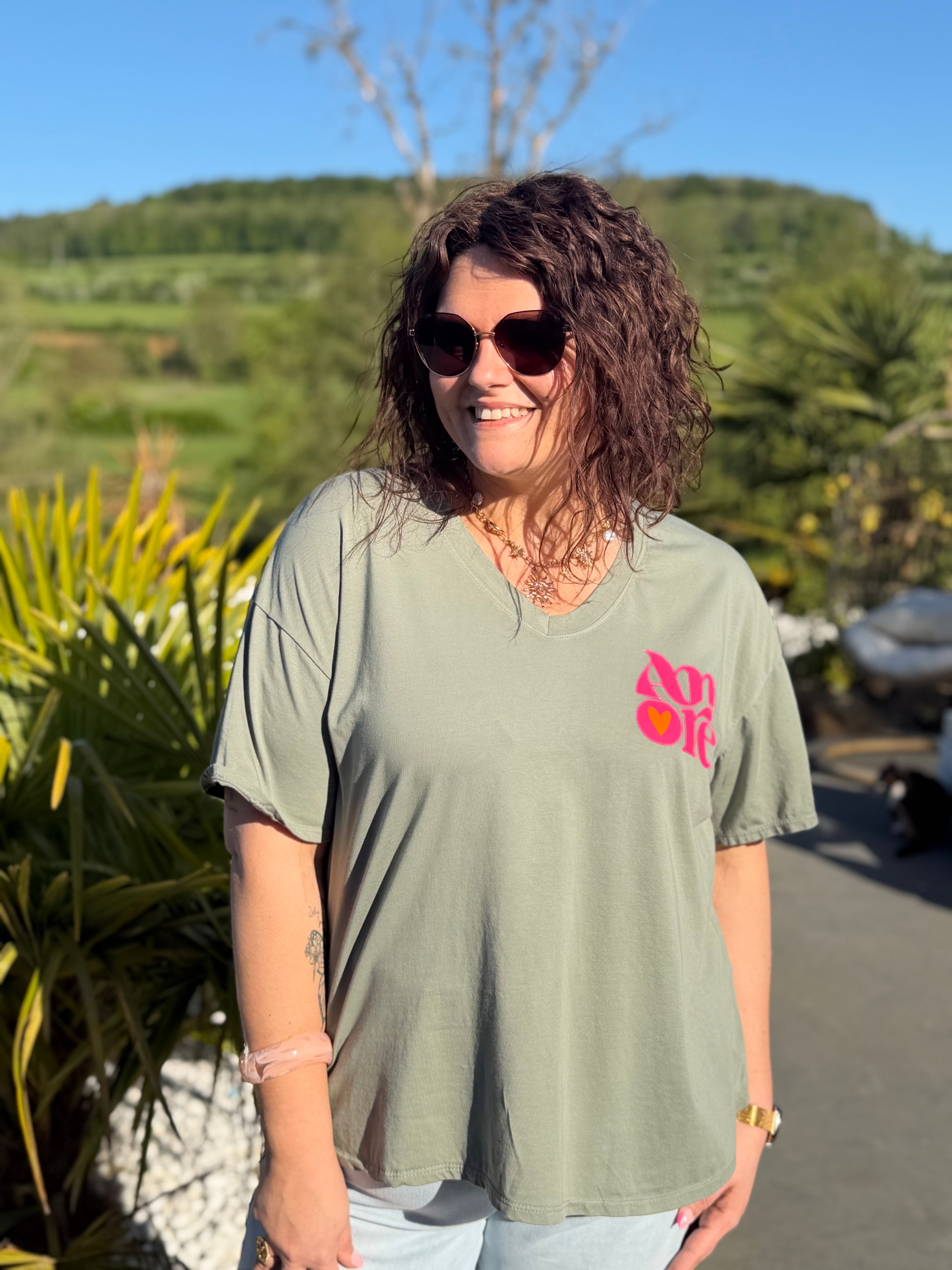 T-shirt Amore kaki