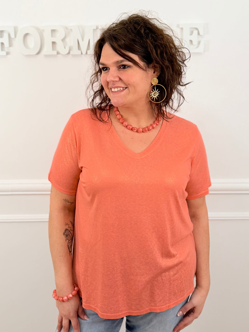 T-shirt Calya corail