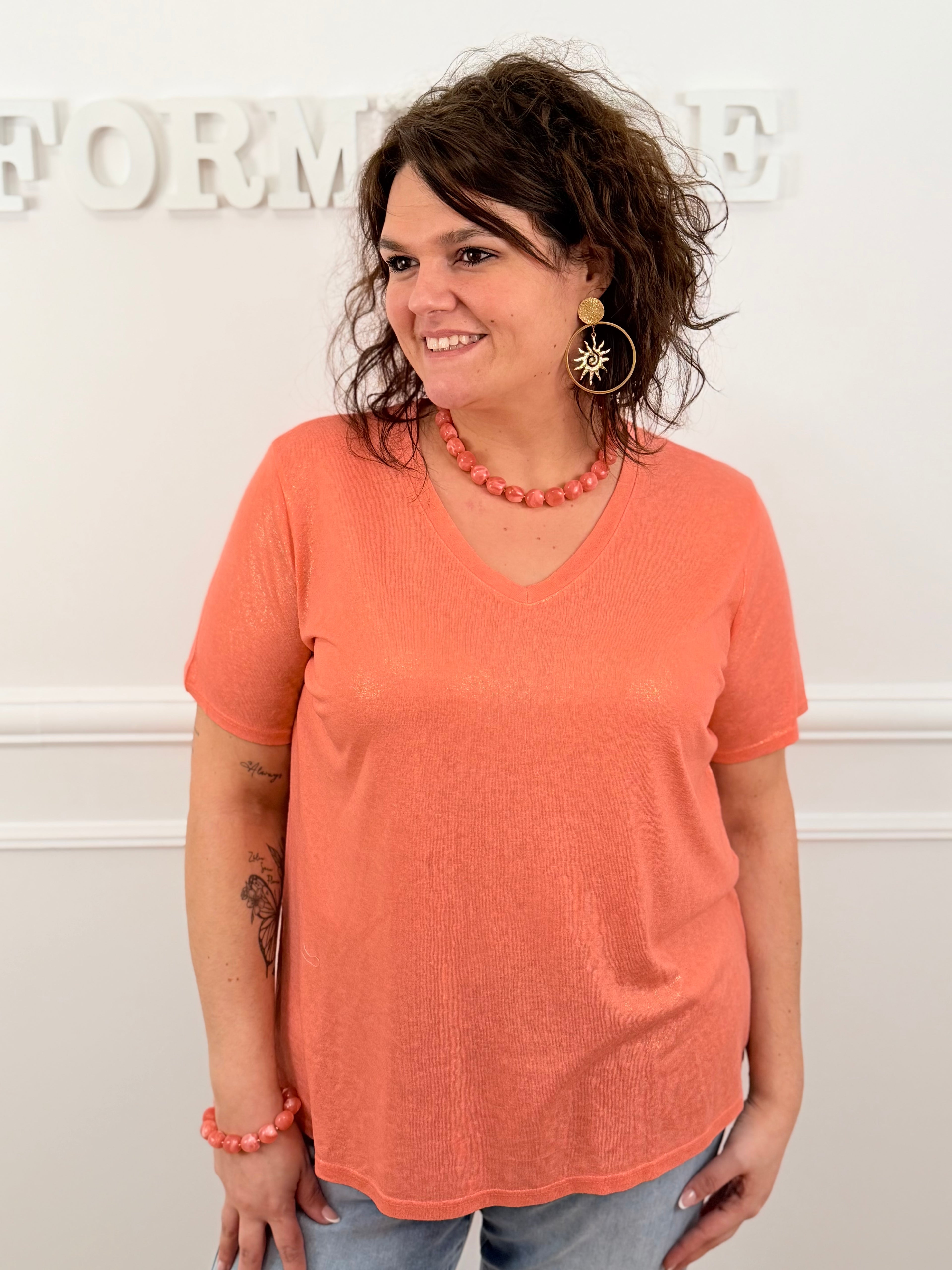 T-shirt Calya corail